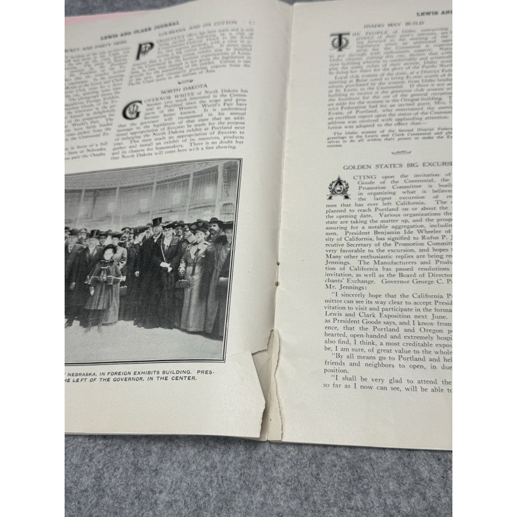 1904 Lewis & Clark Journal Portland 1905 World’s Fair Exposition Ephemera Lot