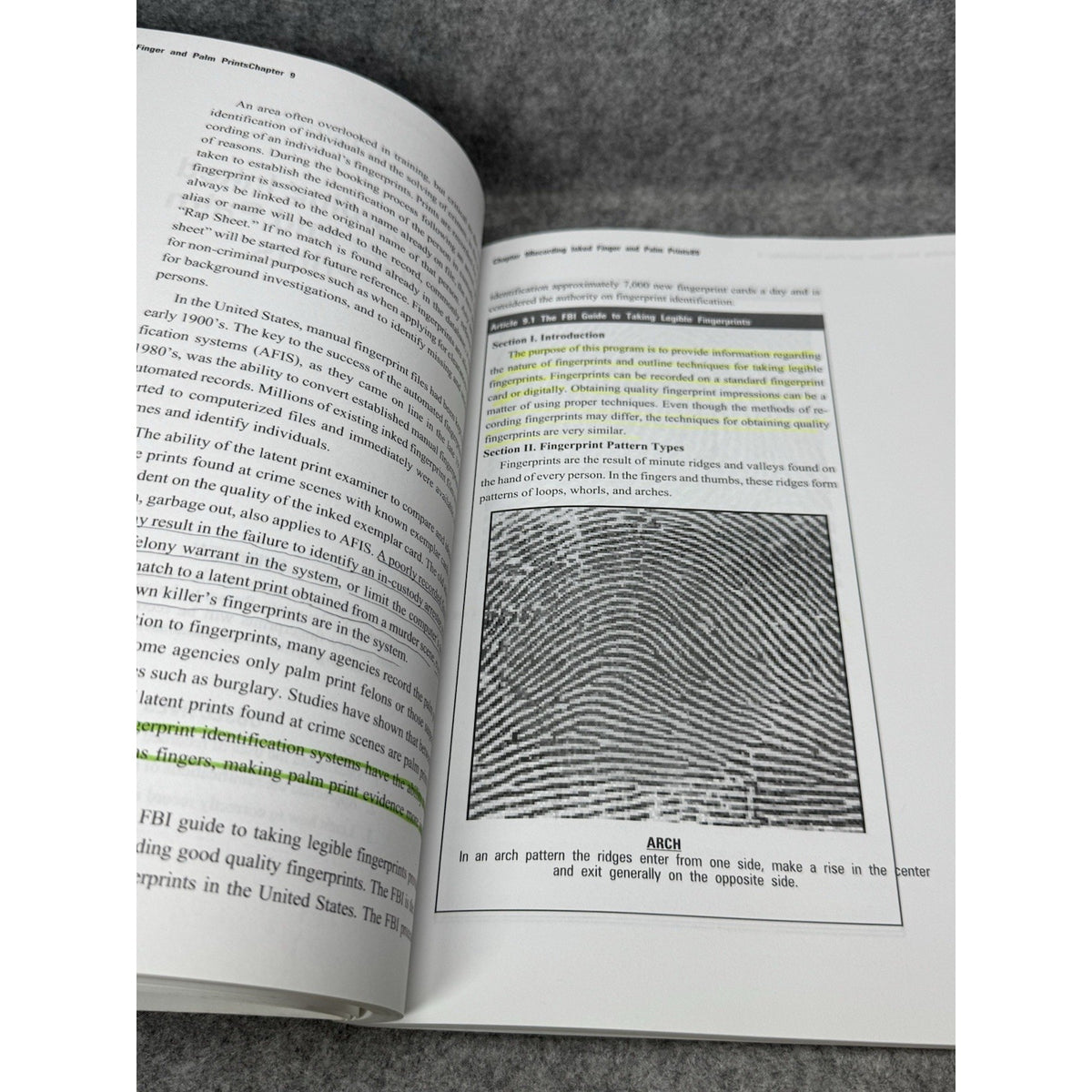 2006 Fingerprint Identification William Leo Forensic Criminal Investigation