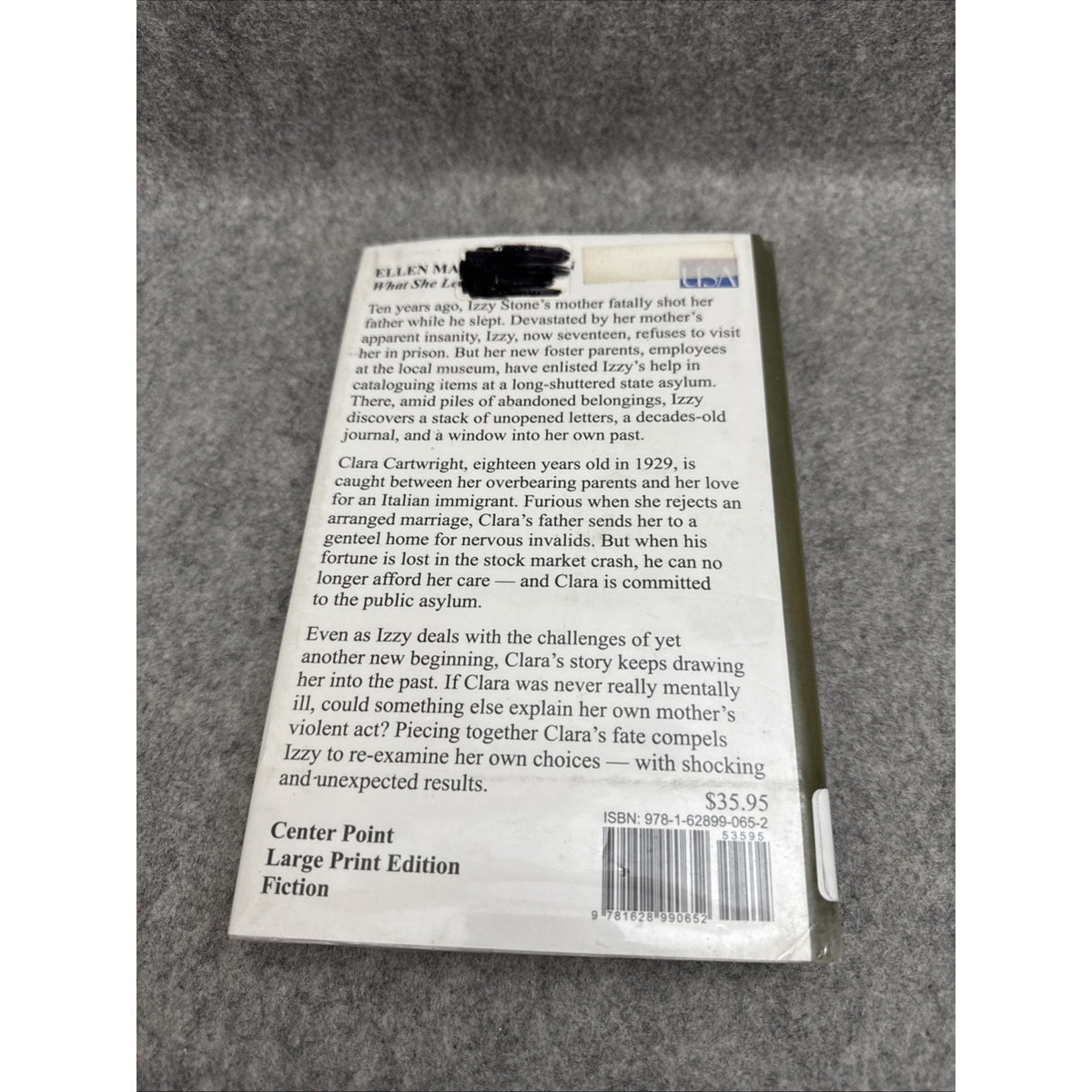 What She Left Behind by Ellen Marie Wiseman (2014, Library Binding)