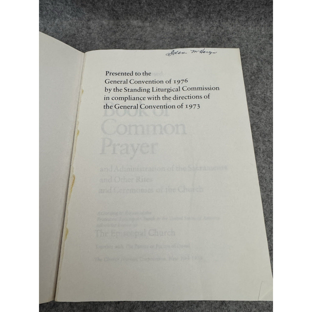 1976 Draft Proposed Book of Common Prayer Episcopal Church PB