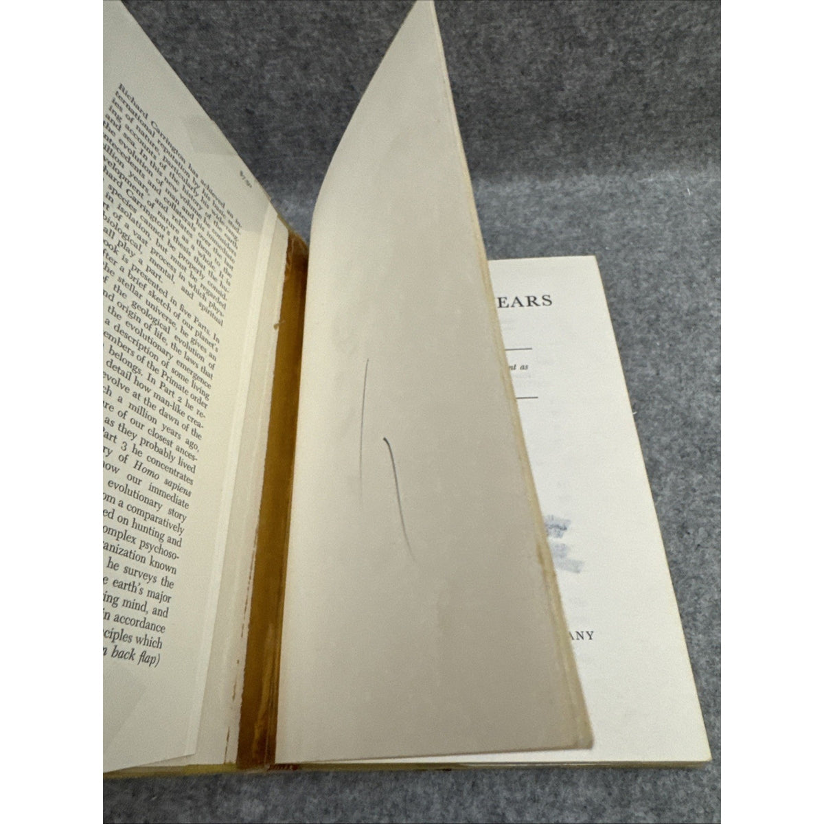a million years a man carrington 1963 first edition HCDJ