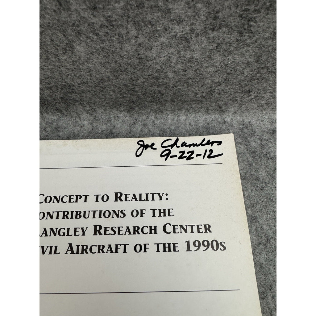 Signed Concept to Reality NASA Langley 2003 + 2012 Programs Lot