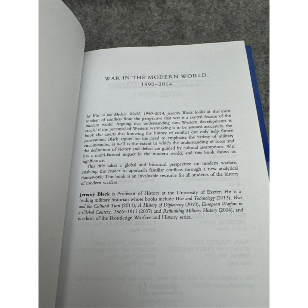 Warfare and History Ser.: War in the Modern World, 1990-2014 by Jeremy Black...