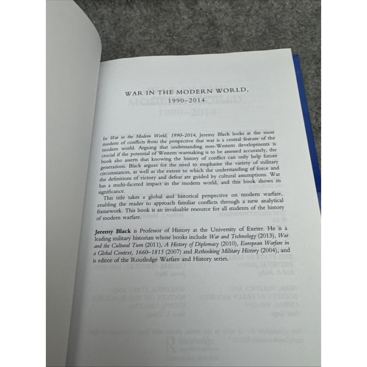 Warfare and History Ser.: War in the Modern World, 1990-2014 by Jeremy Black...