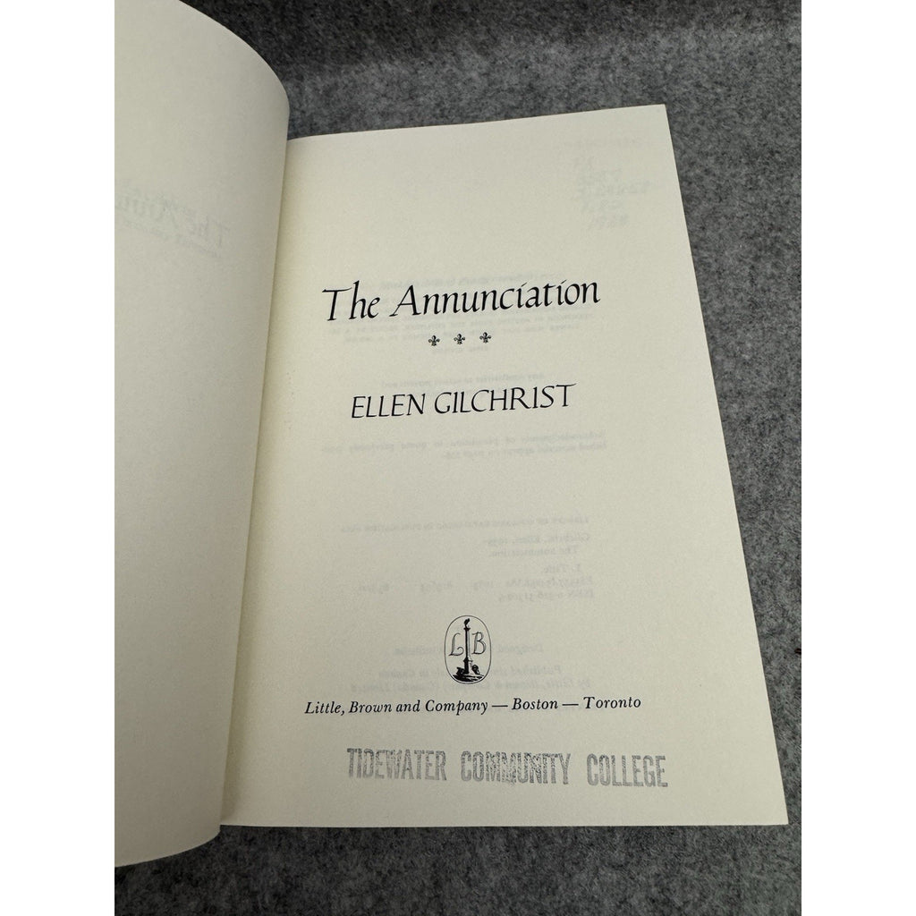 The Annunciation 1983 1st Edition Ellen Gilchrist HC DJ