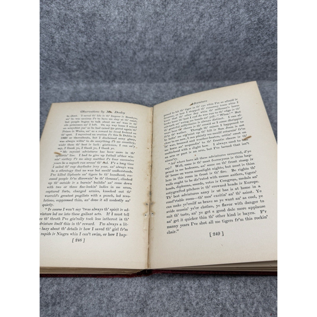 Observations by Mr. Dooley 1902 First Edition First Impression Finley P Dunne