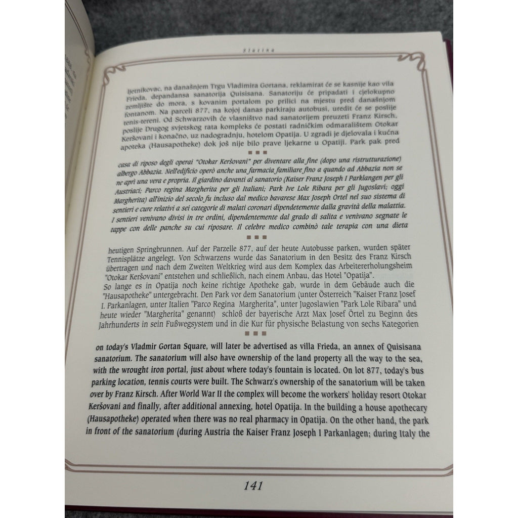 Opatija Abbazia A Stroll Through Space and Time Amir Muzur HC 2000 History