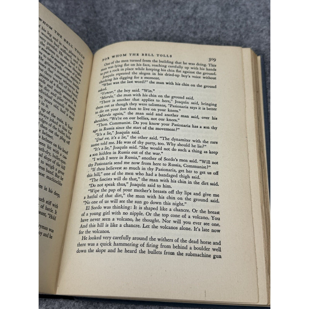 1944 For Whom the Bell Tolls Ernest Hemingway Scribners Hardcover Novel