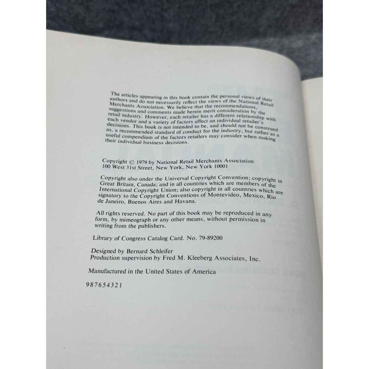 The Buyer’s Manual 1979 R Patrick Cash Retail Merchandising 1st Printing HC