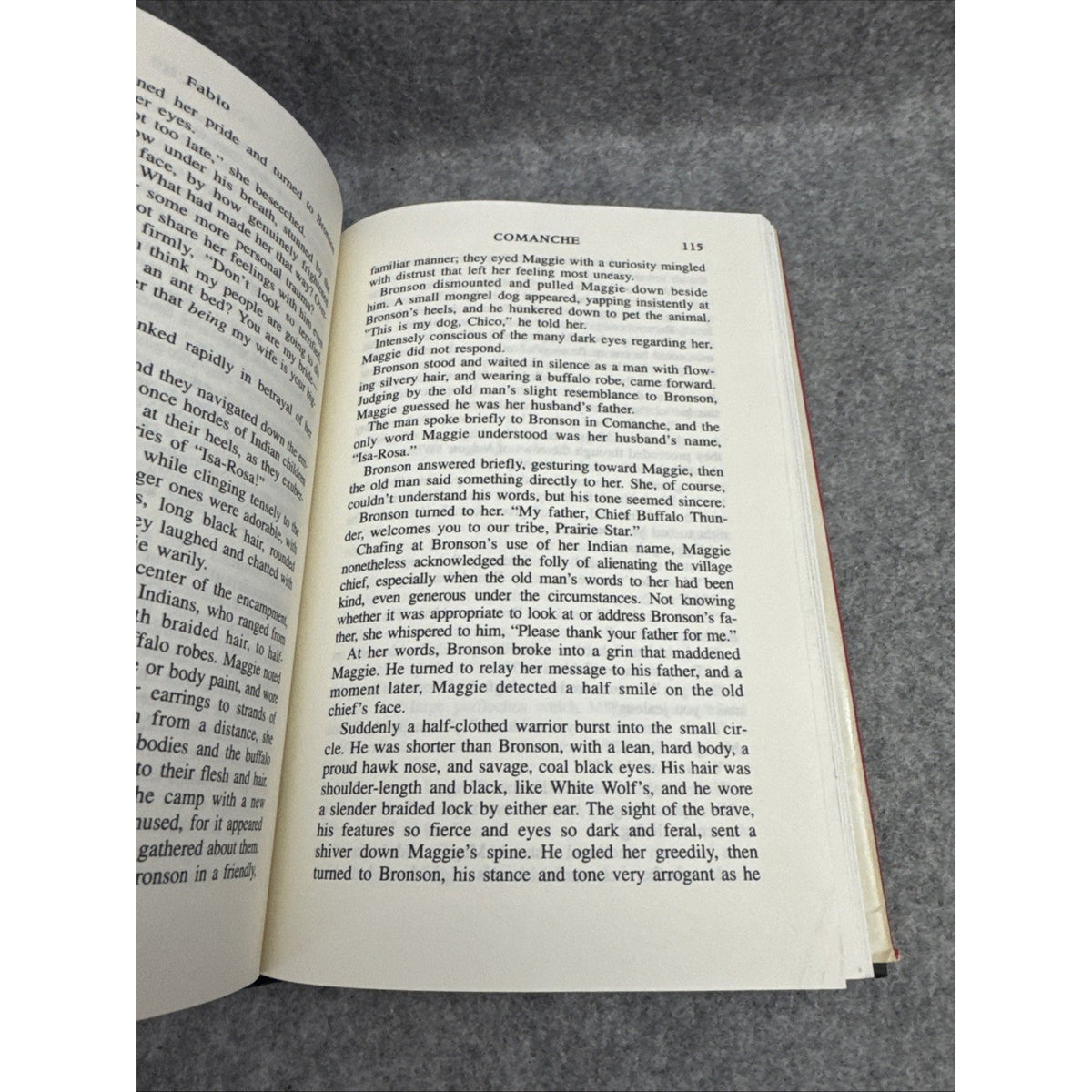 Comanche by Fabio - Vintage Avon Romance Hardback 1995