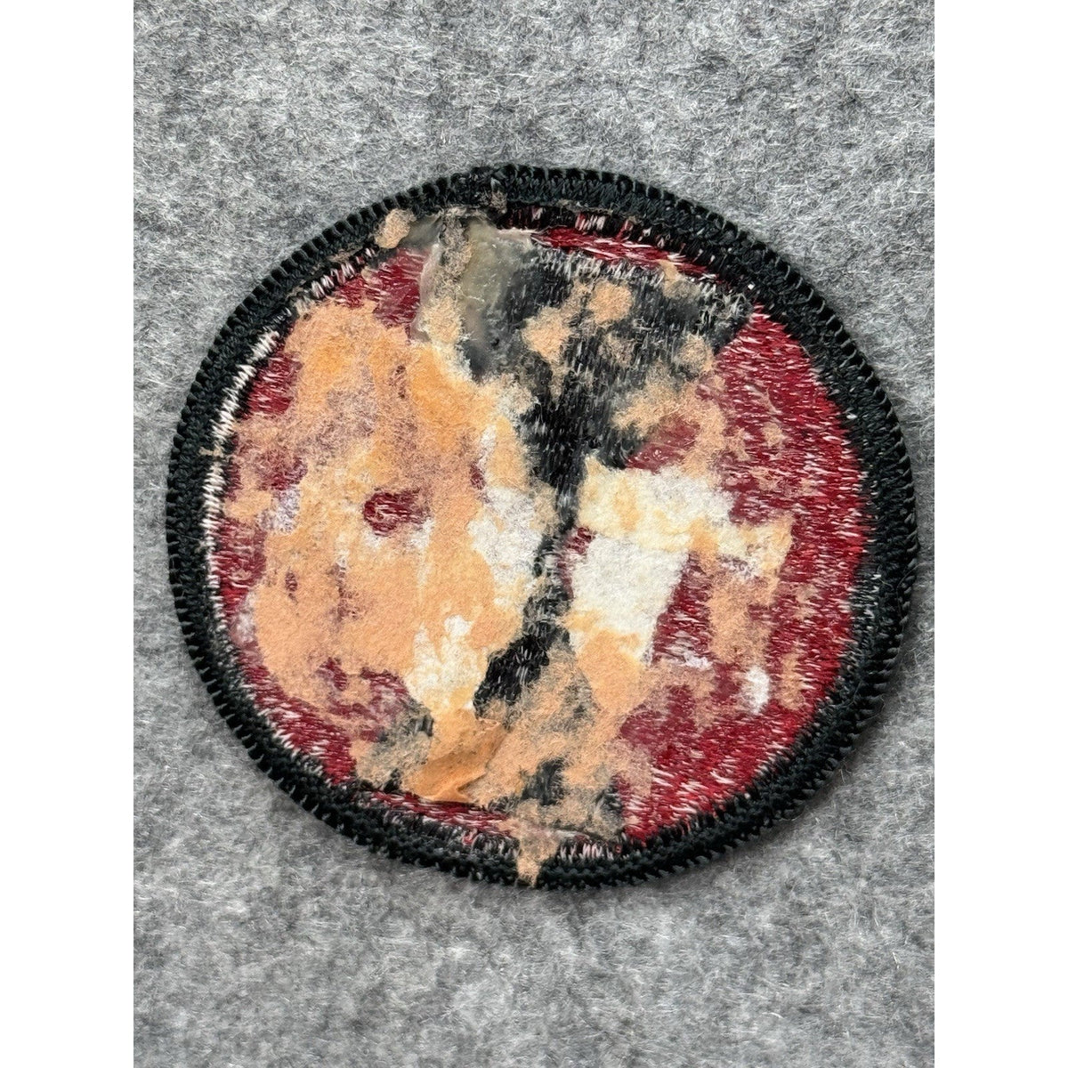 US Army 7th Infantry Division Hourglass Patch Red Black Embroidered 2.5”