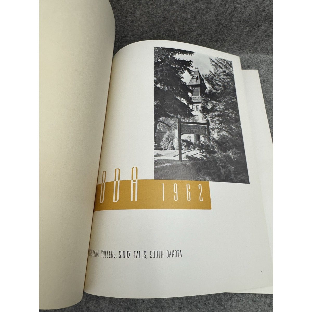 1962 Edda Augustana College Sioux Falls SD Yearbook Hardcover