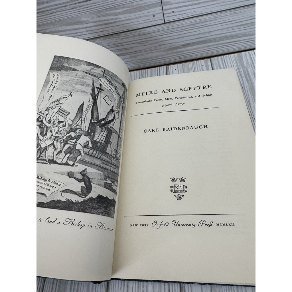 Mitre and Sceptre Carl Bridenbaugh 1962 HC Oxford Colonial America