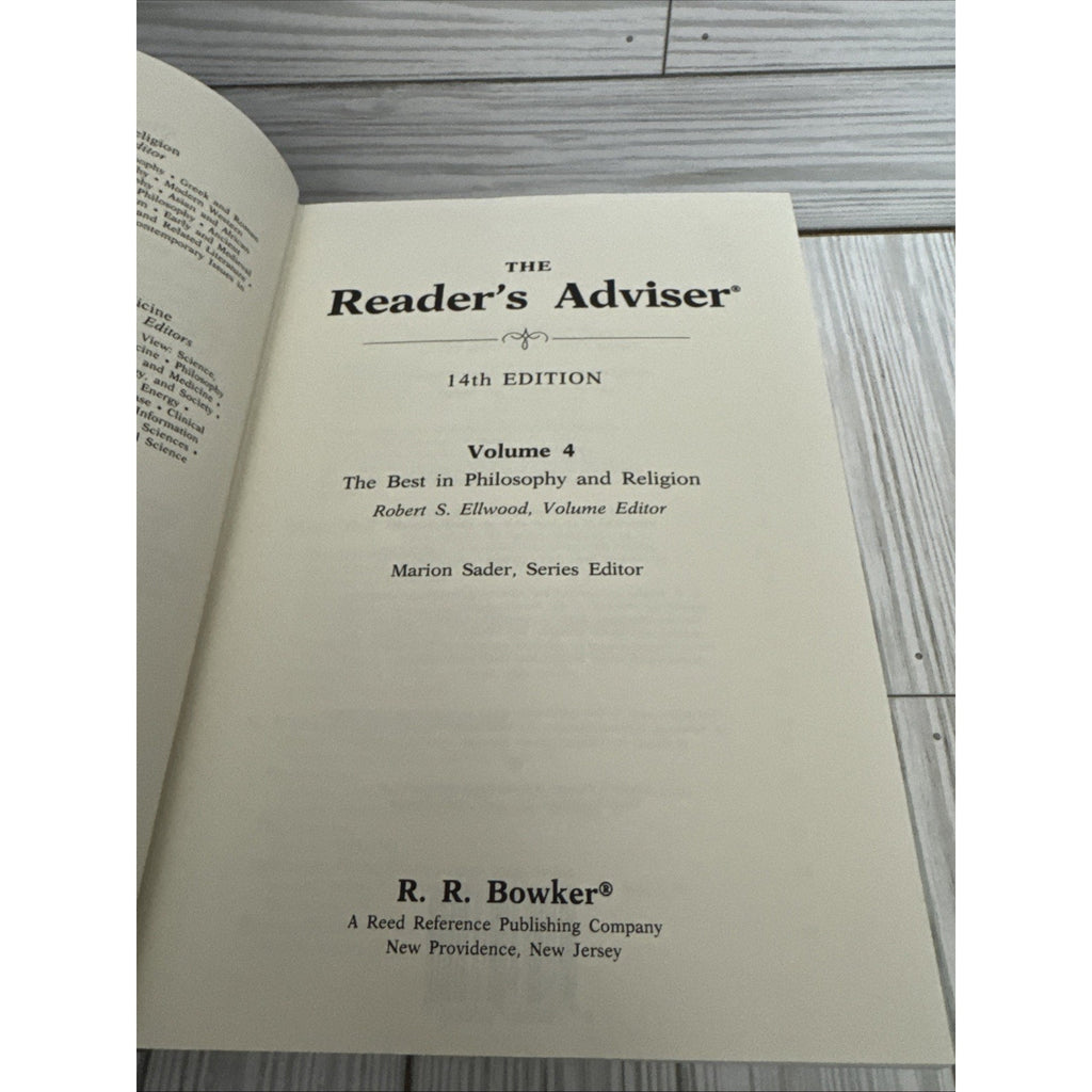 The Best in Philosophy and Religion Hardcover Marion Sader