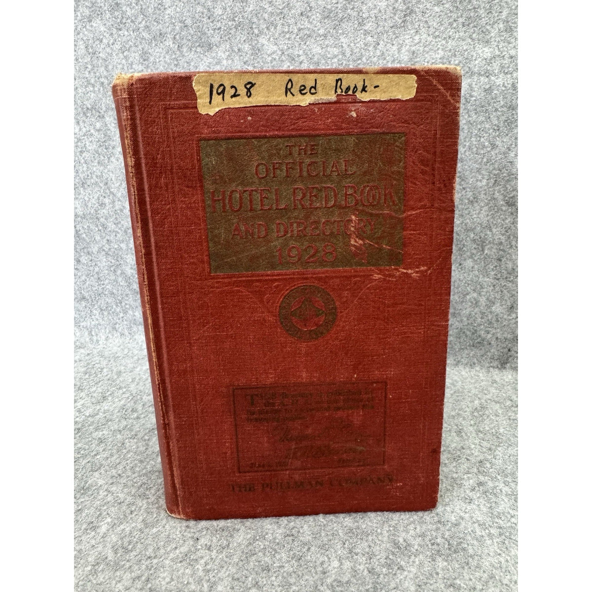 1928 Official Hotel Red Book and Directory HC American Hotel Association