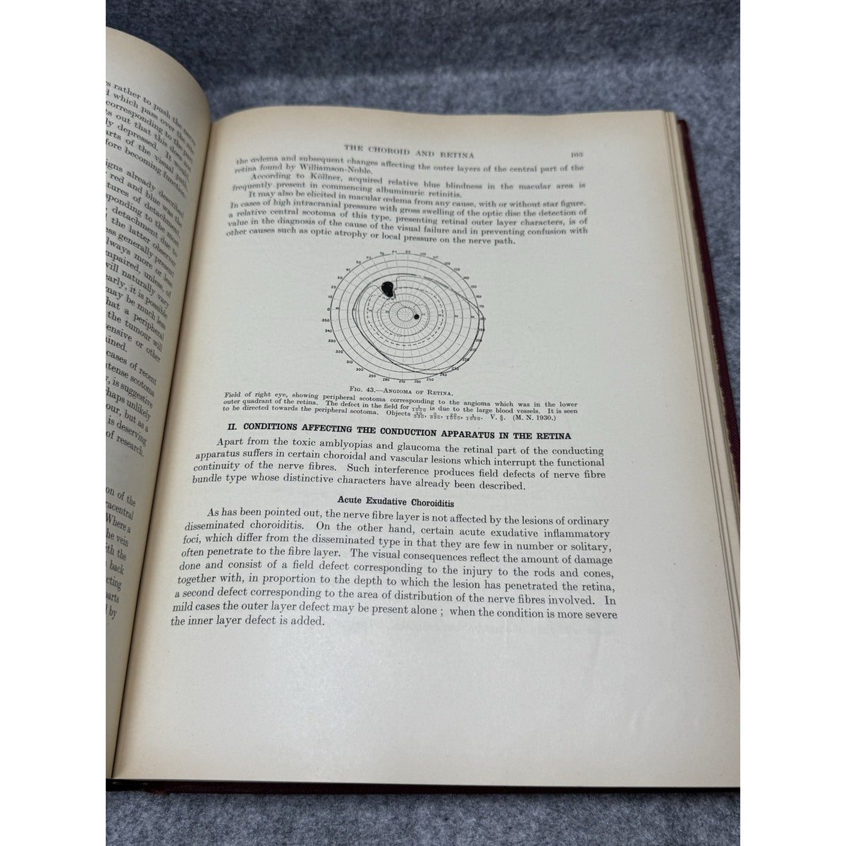 1938 Clinical Perimetry H M Traquair 3rd Ed HC Mosby Ophthalmology
