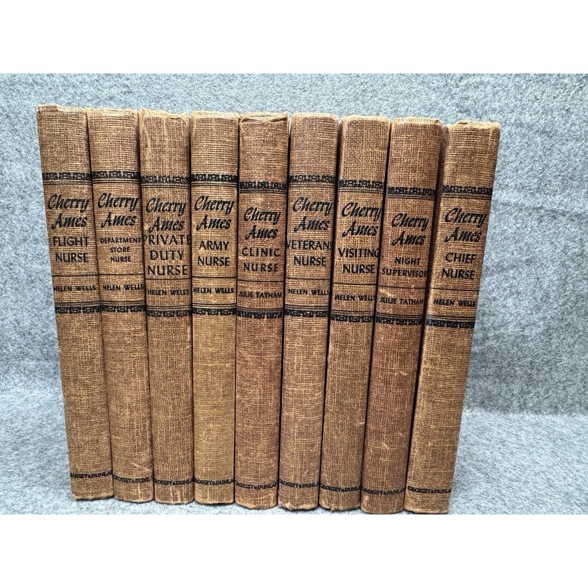 Cherry Ames Nurse Series Lot 9 HC 1944-1956 Helen Wells Julie Tatham