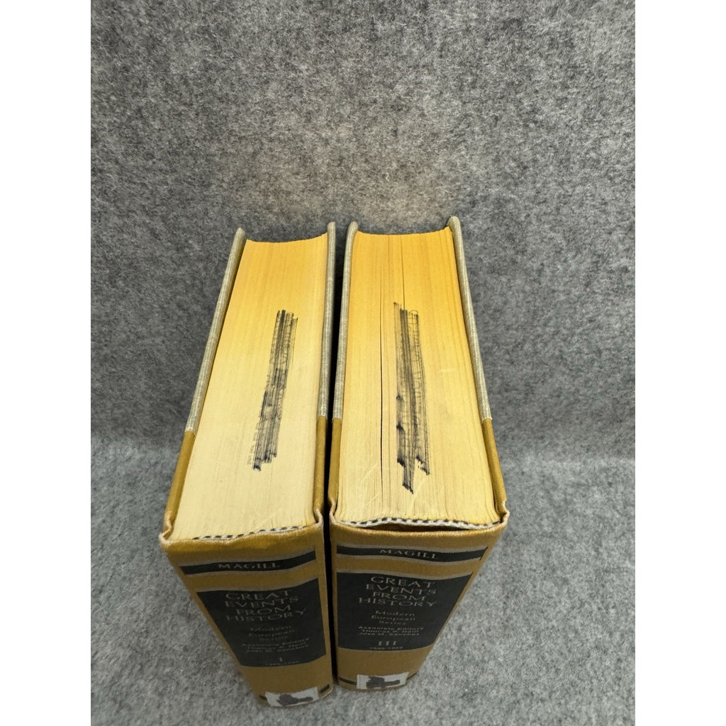 Great Events From History Modern European Series Vols 1 & 3 HC 1st Ed