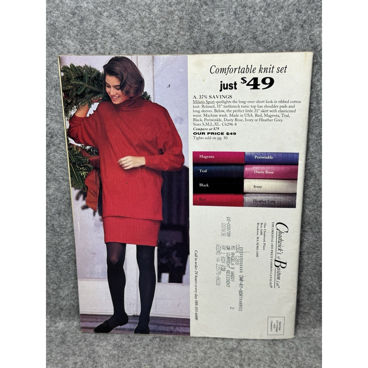 Vintage Chadwick’s of Boston Holiday Fashion Catalog Christmas Dresses Clothing