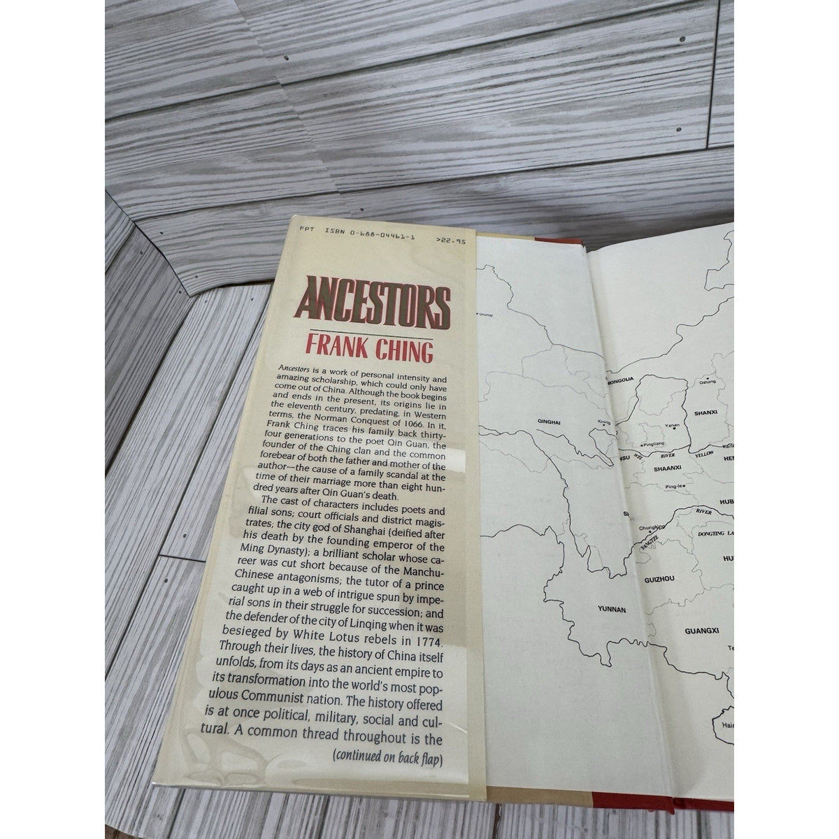 Ancestors Frank Ching 1988 HC DJ 1st Ed 900 Years Chinese Family