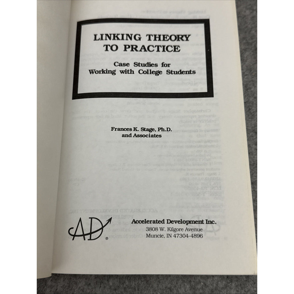 Linking Theory to Practice : Case Studies for Working with College Students...