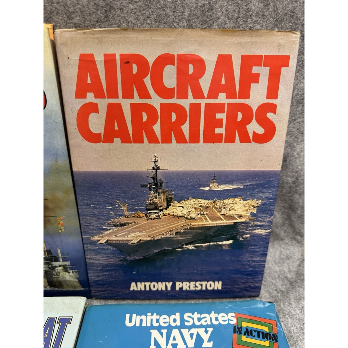 Naval Warfare Book Lot Battleships Aircraft Carriers Destroyers WWII HC 4