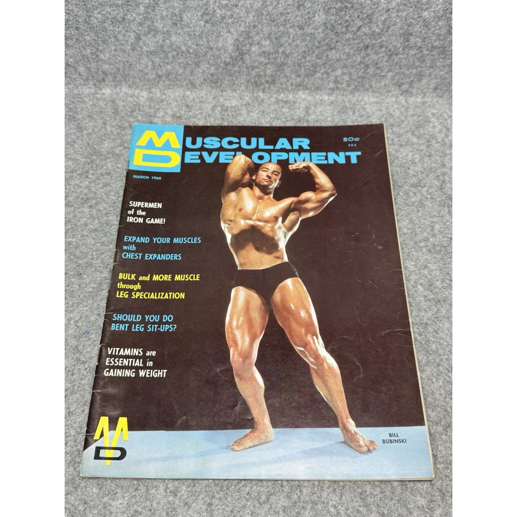 Muscular Development March 1966 Bill Bubinski Bodybuilding Magazine