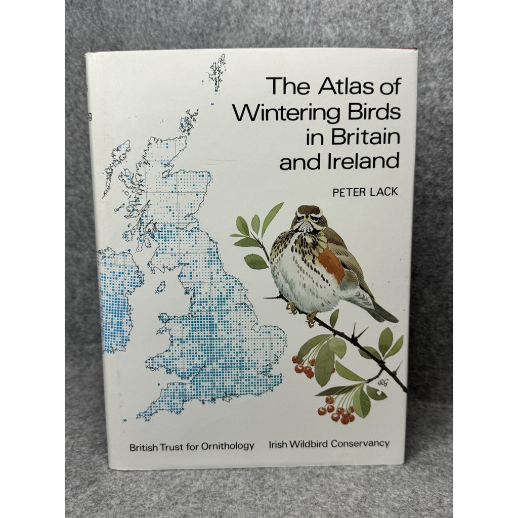 Atlas of Wintering Birds Britain Ireland Peter Lack 1986 1st Ed HC DJ
