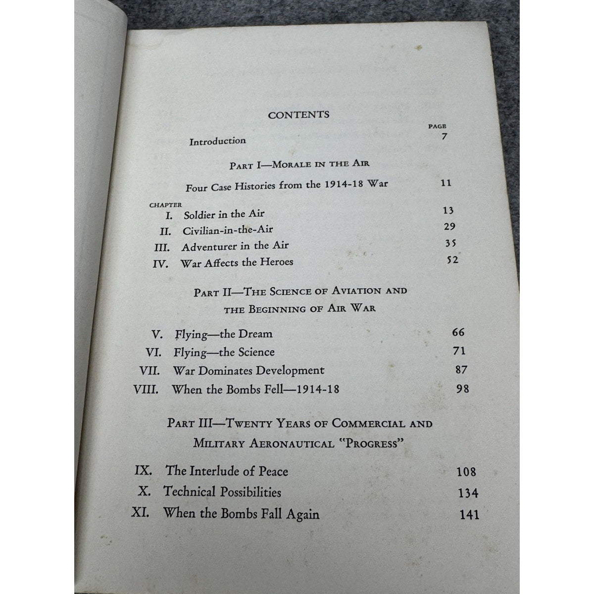 1939 Air War W O’D Pierce Aviation Psychology WWI Modern Age Books Softcover