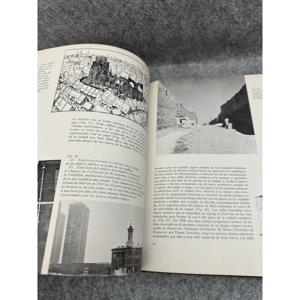 1970 Urbanismo y Sociedad Sibyl Moholy-Nagy HC Historia Ciudad Blume
