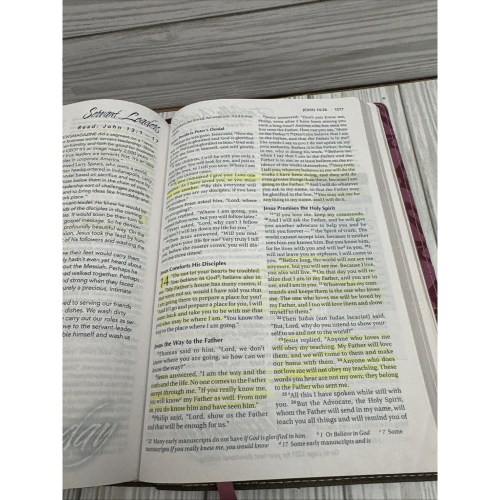 NIV, Women's Devotional Bible, Large - Imitation Leather, by Zondervan - Good