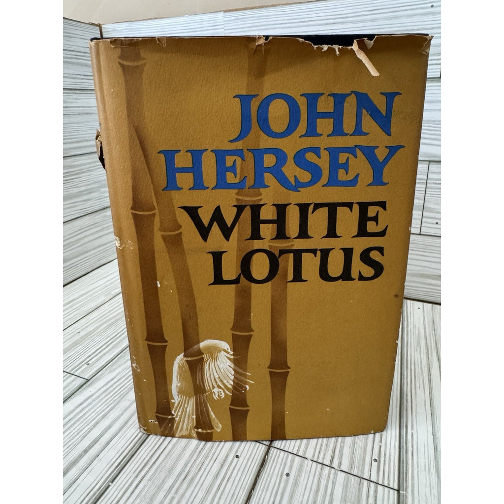 White Lotus John Hersey 1965 1st Edition HC DJ Knopf Vintage Novel