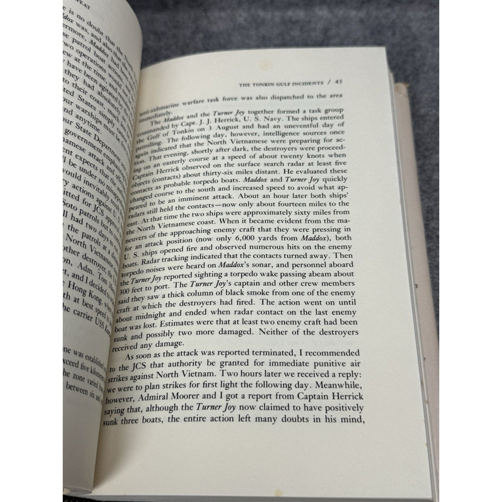 Strategy for Defeat U.S. Grant Sharp Signed Inscribed Admiral Vietnam 1978