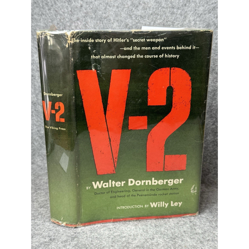 V-2 Walter Dornberger 1958 WWII German Rockets Peenemunde Hardcover Dust Jacket