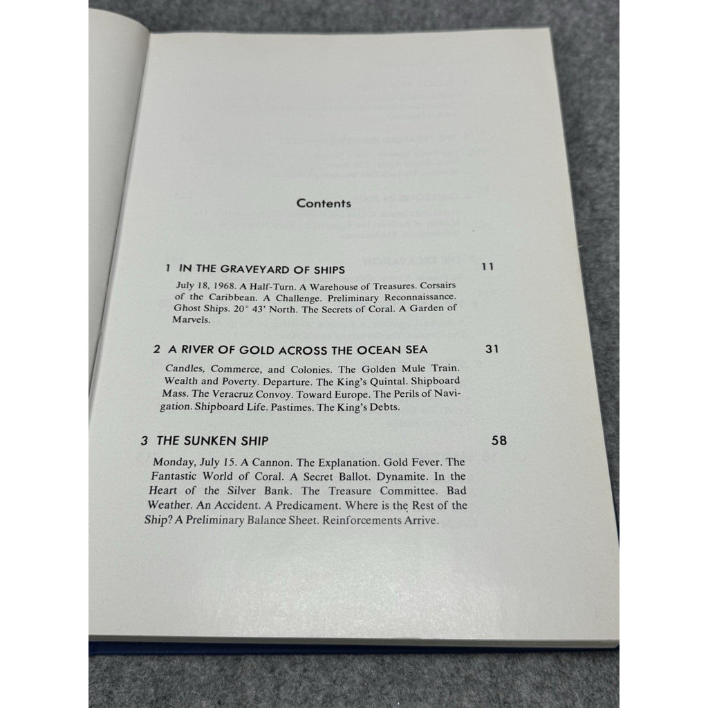 Diving for Sunken Treasure 1971 First Edition Jacques-Yves Cousteau Shipwrecks