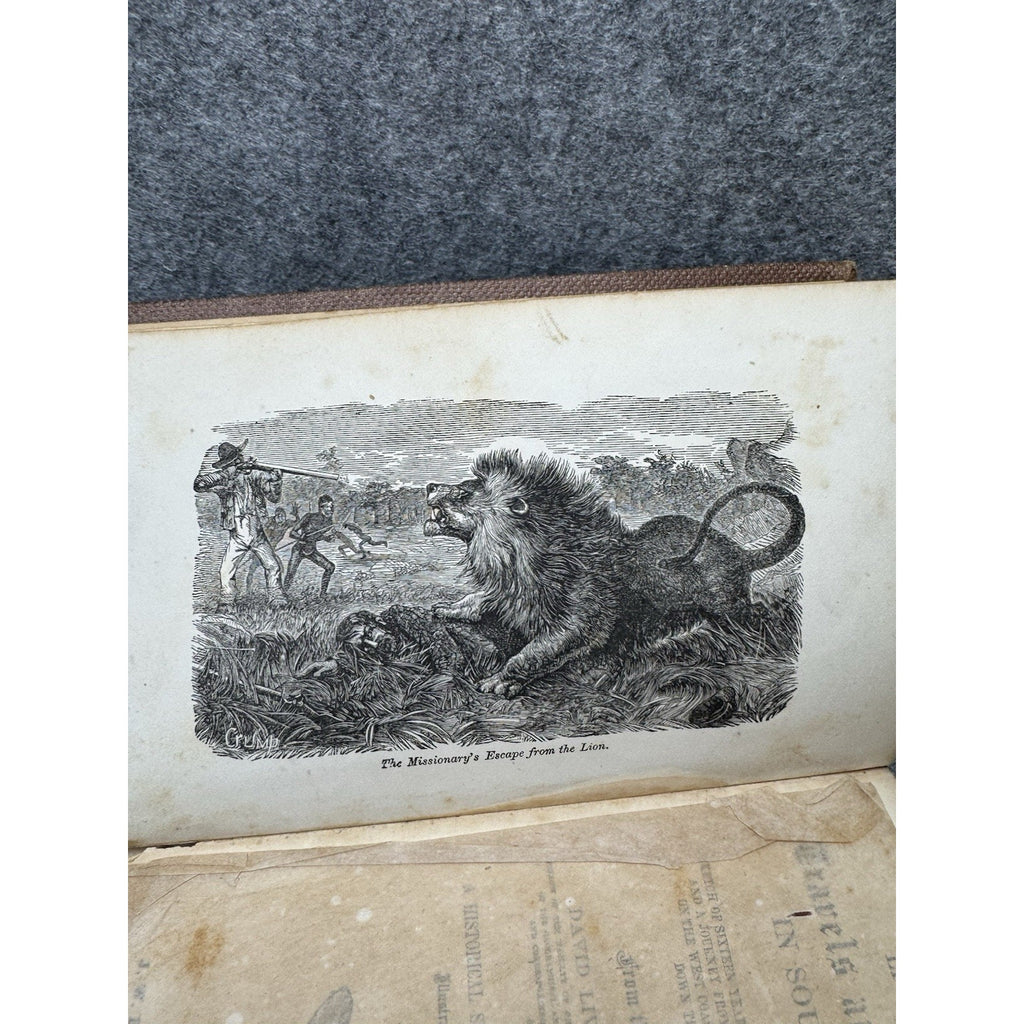 1861 Livingstone Travels Researches South Africa Illustrated Antique Book