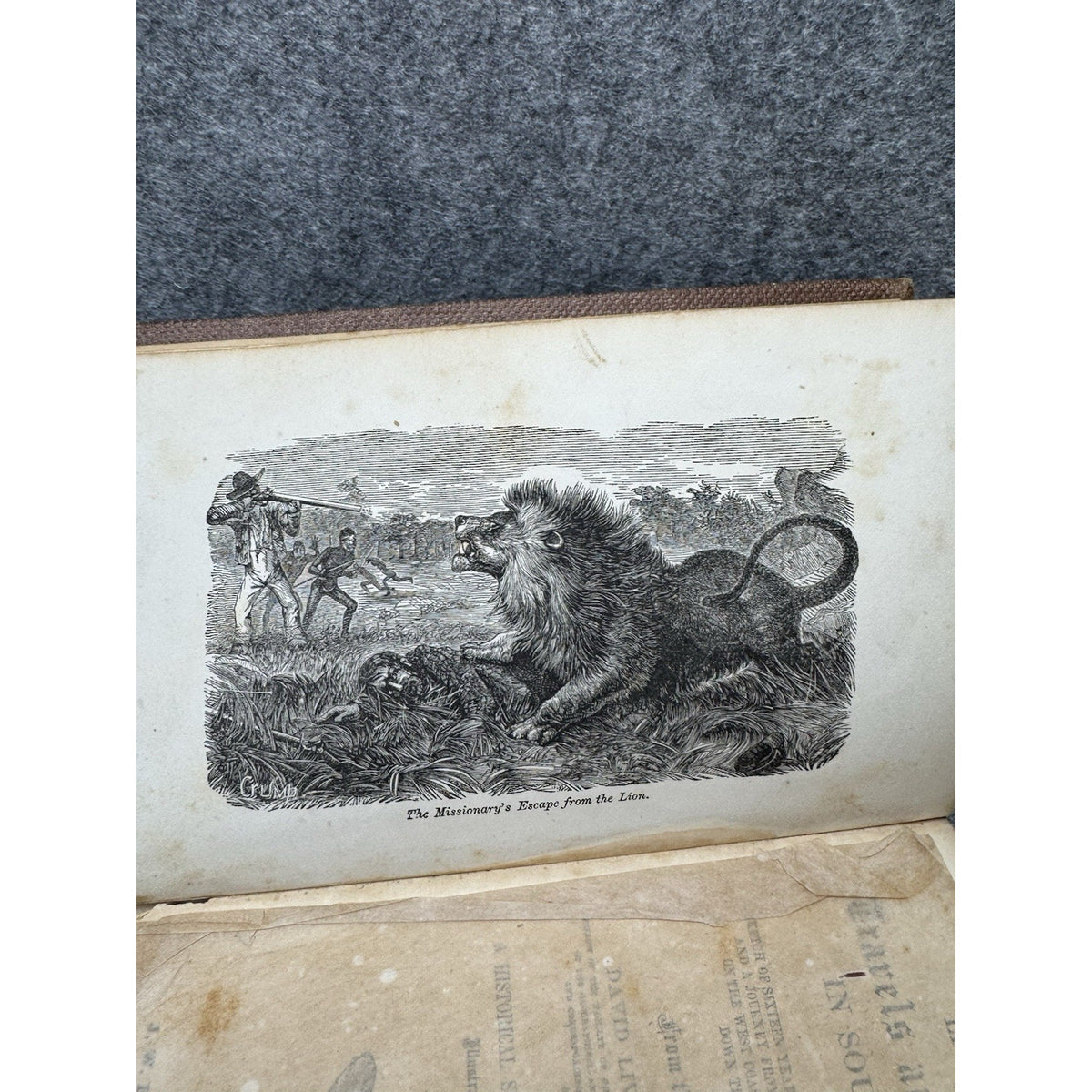 1861 Livingstone Travels Researches South Africa Illustrated Antique Book
