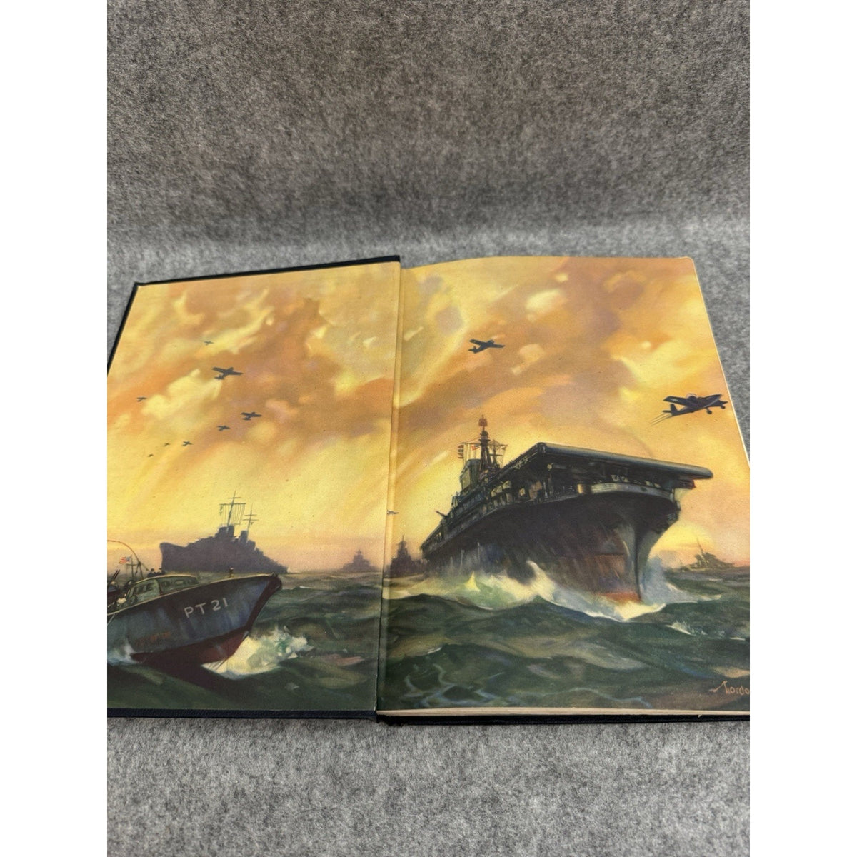 Battle Stations Your Navy in Action 1946 WWII Naval History Photo Book HC