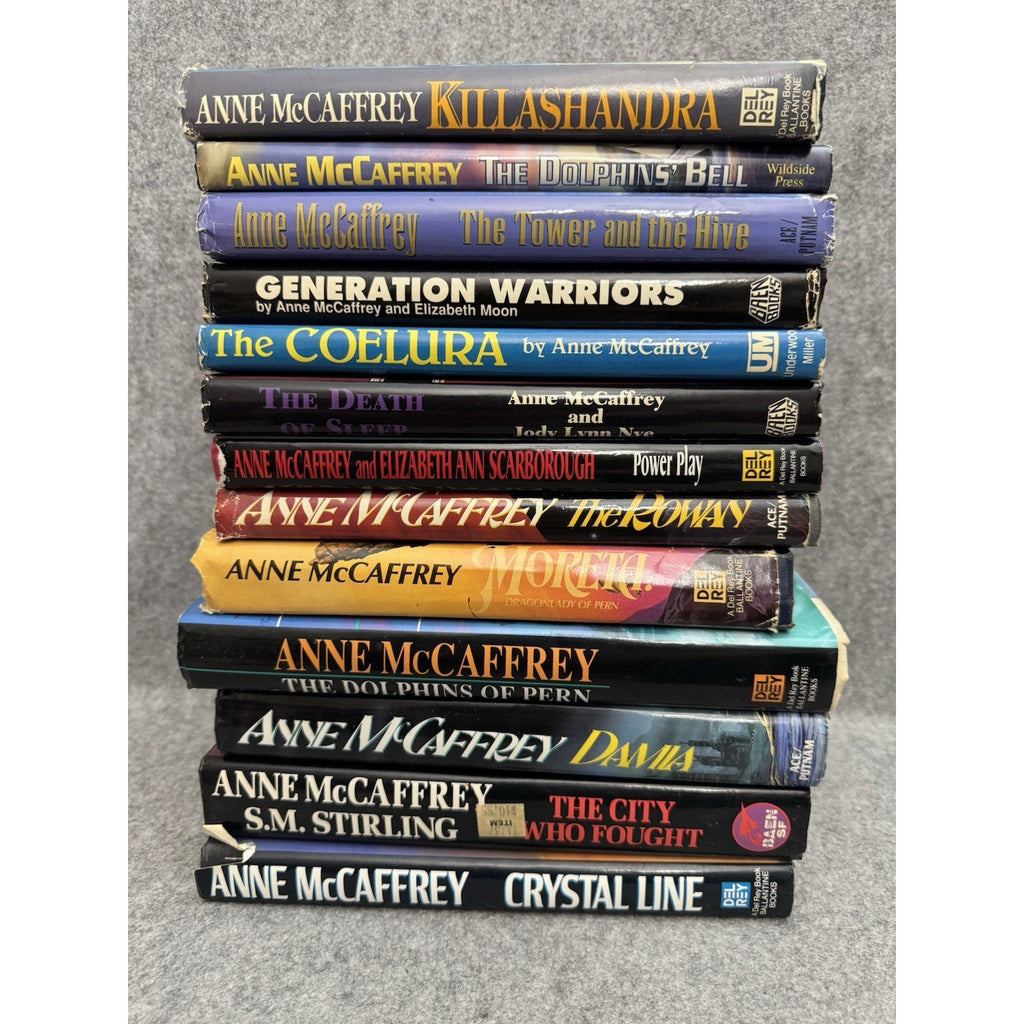 Anne McCaffrey 13 Book Hardcover Lot Pern Damia Crystal Singer Sci-Fi