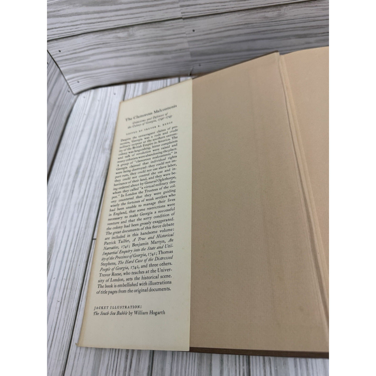 The Clamorous Malcontents 1973 HC/DJ Beehive Press Georgia Colonial History