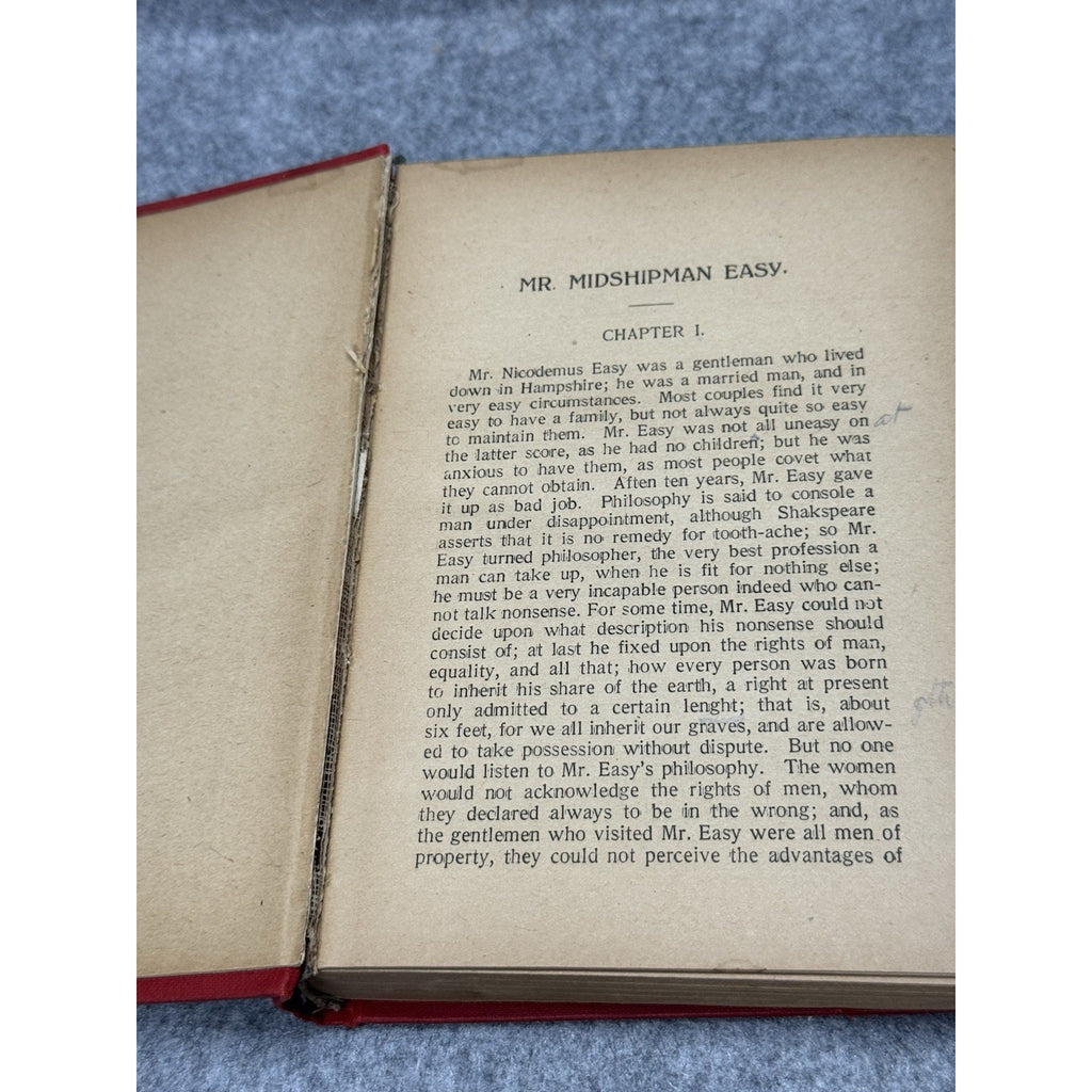 1914 Mr. Midshipman Easy Captain Marryat Illustrated Hardcover Tormer