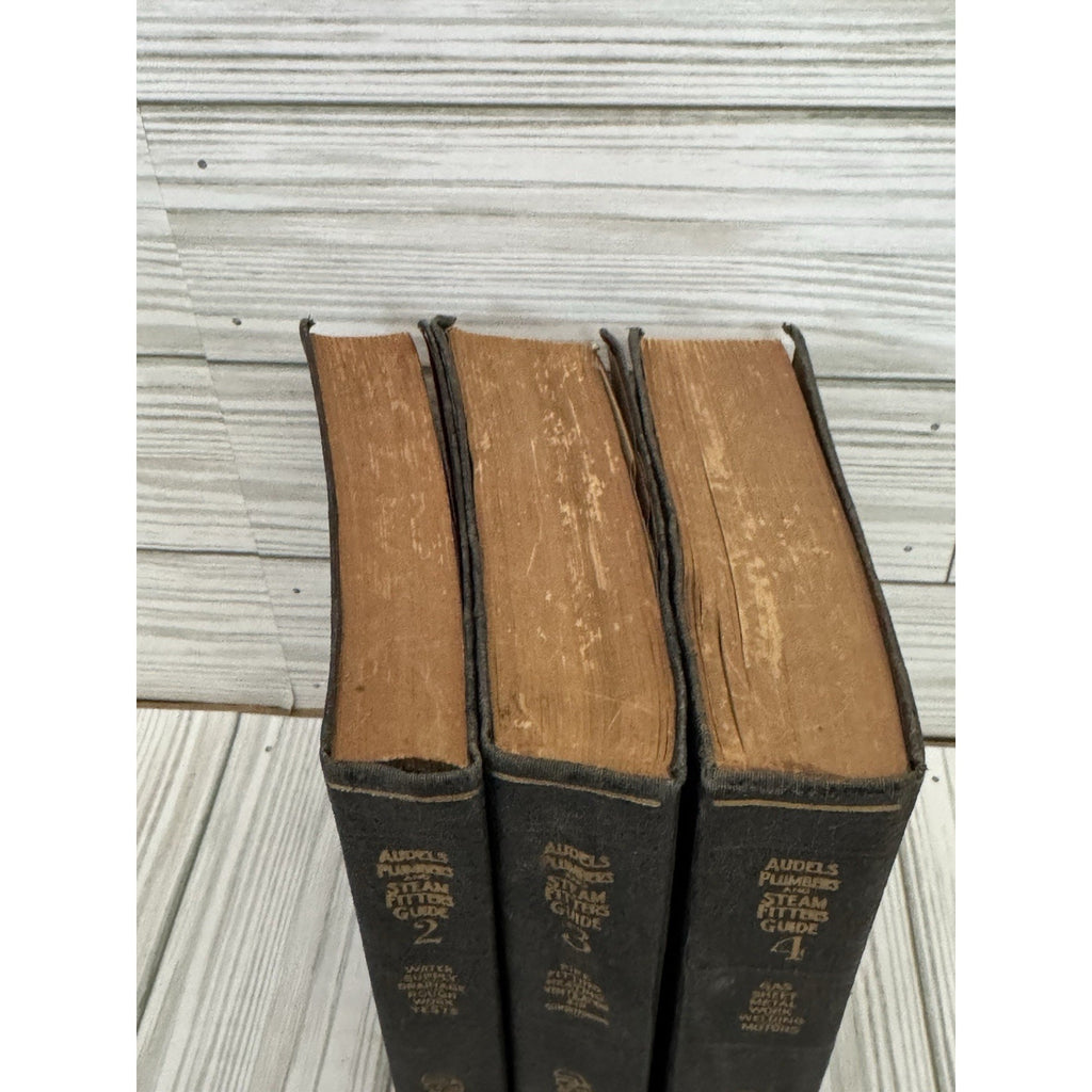 Audels Plumbers & Steam Fitters Guide Vol 2 3 4 1948 Flex Set