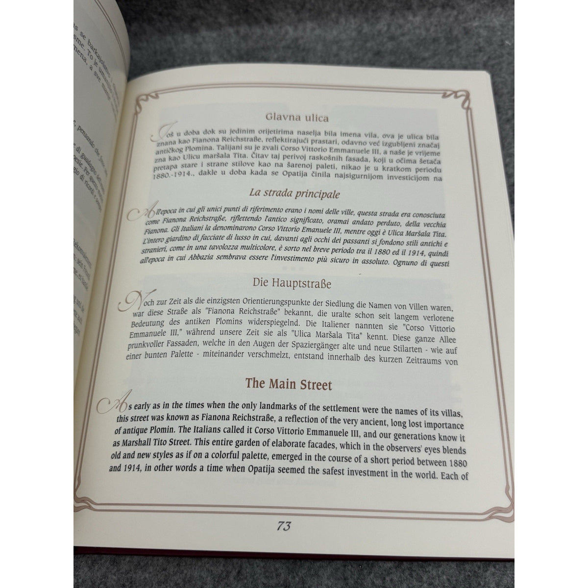 Opatija Abbazia A Stroll Through Space and Time Amir Muzur HC 2000 History