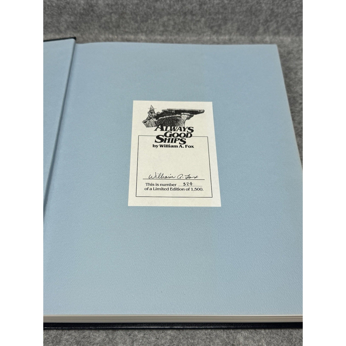 Always Good Ships Newport News Shipbuilding Signed Limited Edition 1986