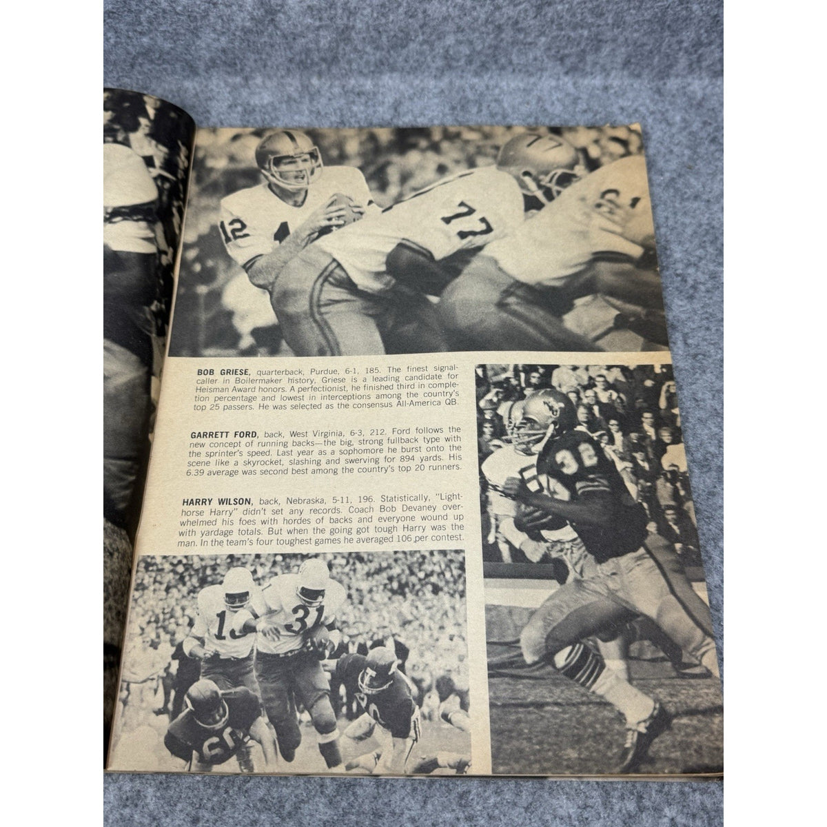 1966 Kick-Off Football Yearbook Floyd Little Syracuse NFL AFL College Magazine