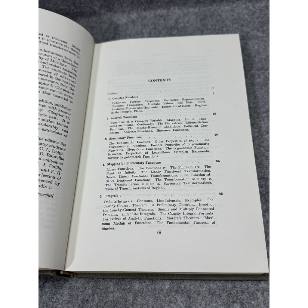 1960 Complex Variables and Applications 2nd Ed Ruel V Churchill HC McGraw-Hill