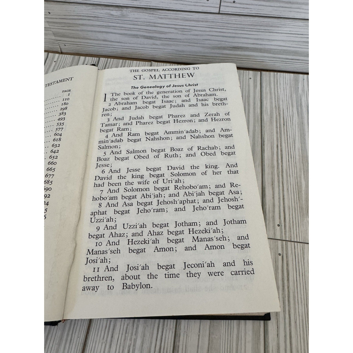 Vintage KJV New Testament & Psalms Large Print ABS Bible Black HC
