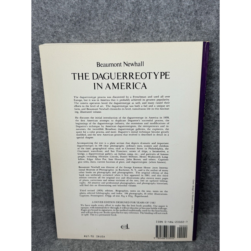 1976 The Daguerreotype in America Beaumont Newhall Photography Softcover