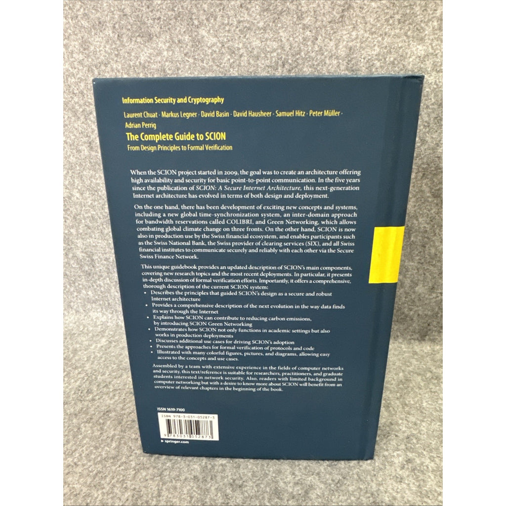 Information Security and Cryptography Ser.: Complete Guide to SCION : From...