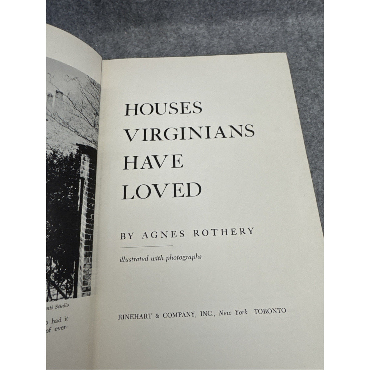 Houses Virginians Have Loved 1954 Agnes Rothery History Architecture